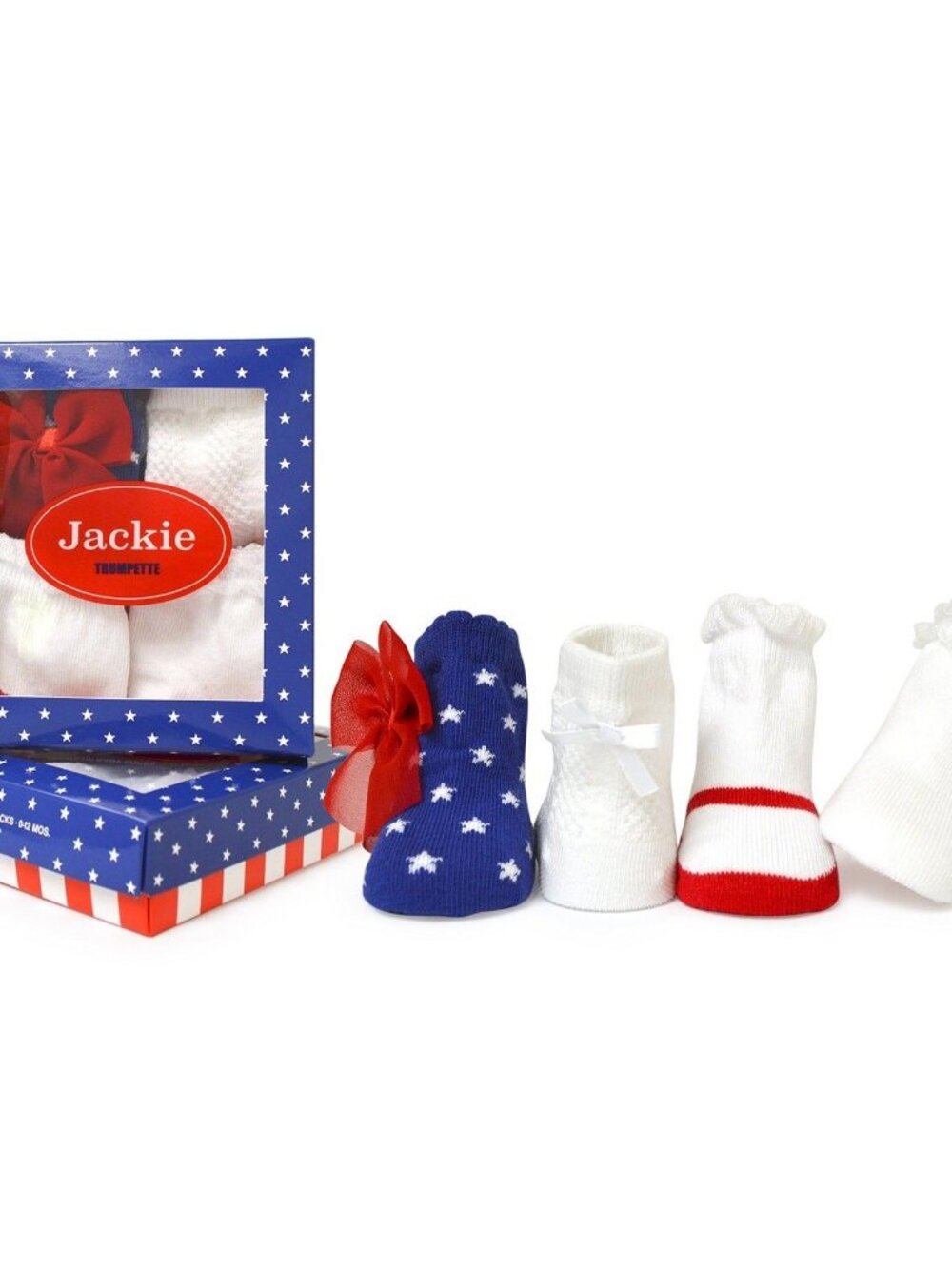 Trumpette Baby Girls Sock Set - 4 Pairs in Assorted Colors (0-12 Months)